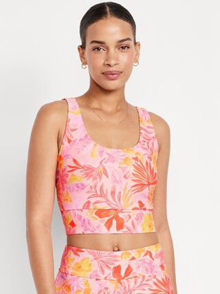 Matte Longline Swim Top | Old Navy (US)