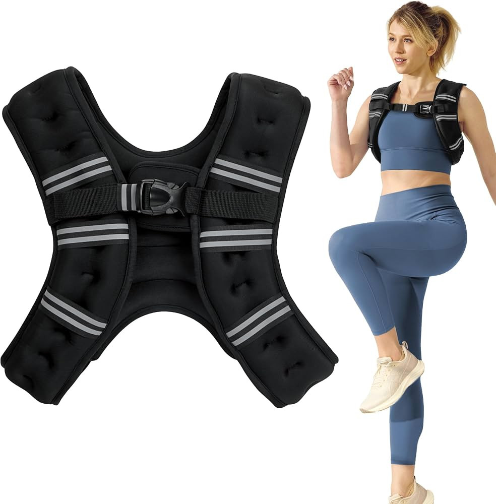 Gaiam Weighted Vest for Women and Men, Adjustable Weighted Workout Vest for Walking, Running, Str... | Amazon (US)