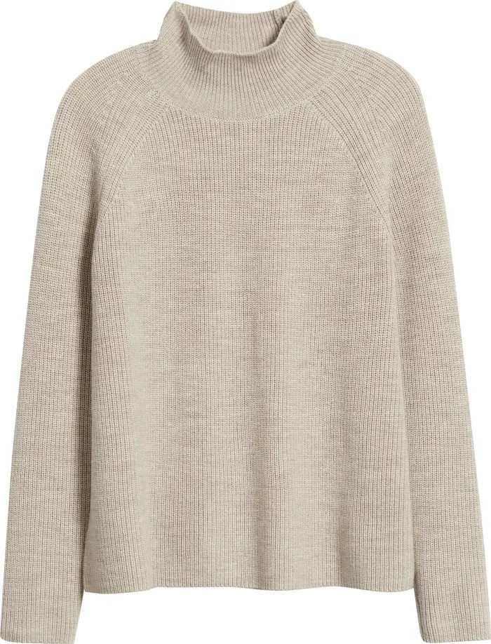 Eileen Fisher Raglan Sleeve Merino Wool Turtleneck Sweater | Nordstrom | Nordstrom