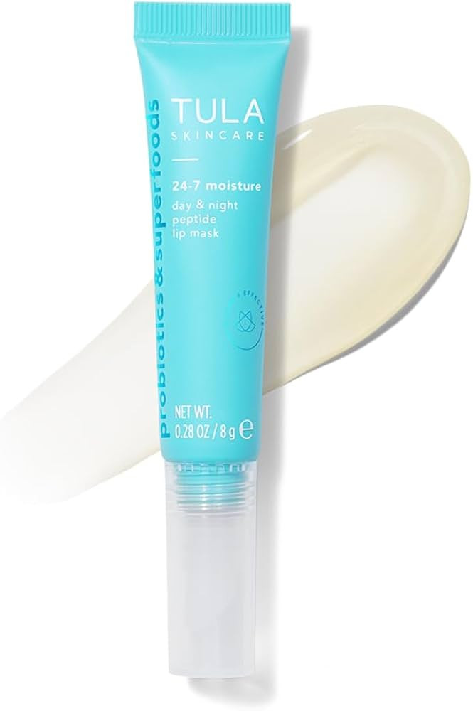 TULA Skin Care 24-7 Moisture Day & Night Peptide Lip Mask - Peptides, Hyaluronic Acid & Vitamin E... | Amazon (US)