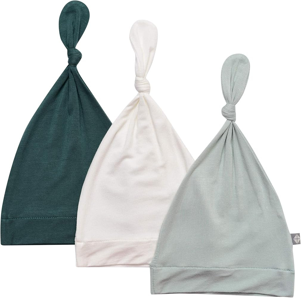 KYTE BABY Bamboo Baby Beanie Hats - Super Soft Knotted Caps Available in Pattern and Solid Colors -  | Amazon (US)