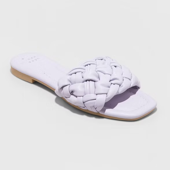 Women's Carissa Woven Slide Sandals - A New Day™ | Target