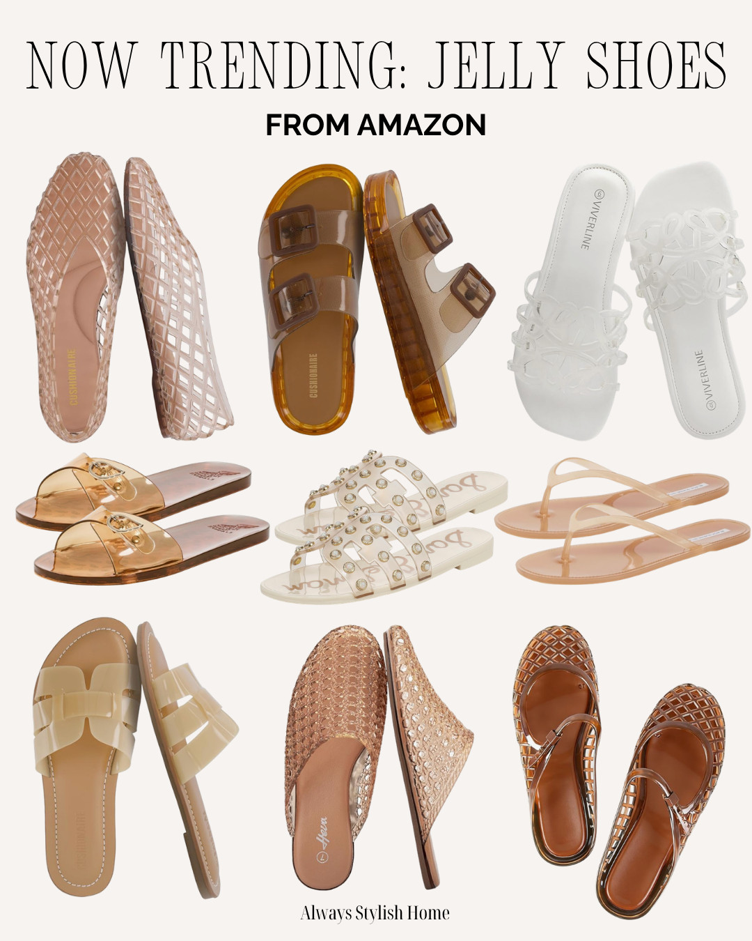 Jelly sandals are back and I'm not mad about it 💖✨ These Amazon jelly shoes are giving major nostalgic summer vibes while still feeling chic and wearable. Perfect for beach vacations, pool days, resort outfits, and everyday warm-weather style, these affordable finds add a fun pop to any summer wardrobe.

#AmazonFashion #JellySandals #SummerStyle #VacationOutfits #AmazonFinds #AffordableFashion
 

 #LTKgrwm #LTKootd #LTKSeasonal