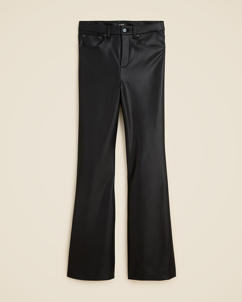 Petite vintage flare pant in faux leather | J. Crew US