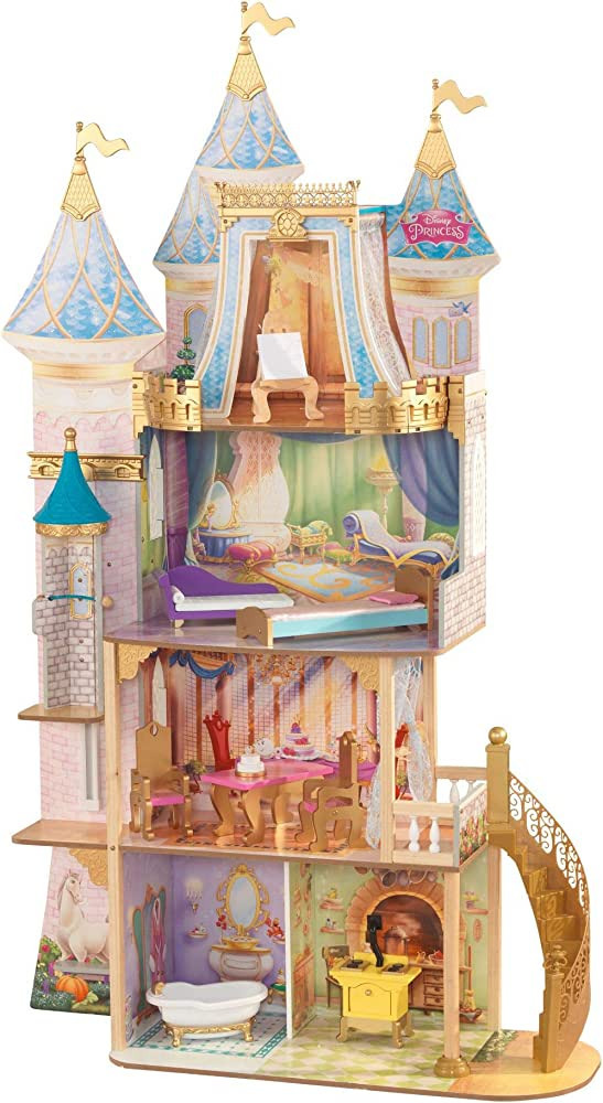 KidKraft Disney® Princess Royal Celebration Wooden Dollhouse with 10-Piece Accessories and Bonus... | Amazon (US)