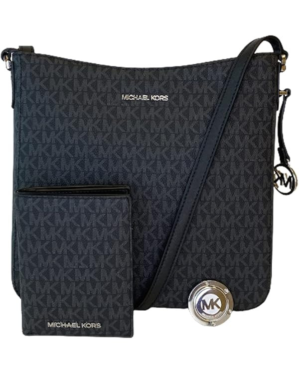 Michael Kors MICHAEL Michael Kors Jet Set Travel Large Messenger Crossbody bundle with Passport C... | Amazon (US)