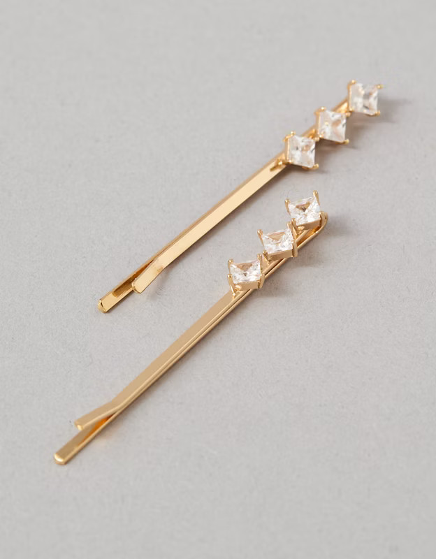AE Dainty Crystal Bobby Pins 2-Pack | American Eagle Outfitters (US & CA)