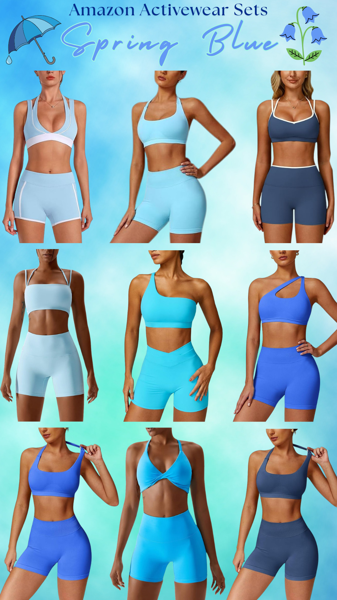 Spring refresh but make it B L U E 🩵

Obsessed with these ABOCIW Amazon activewear sets from the new spring collection. The shades of baby blue, sky blue, and bold cobalt are EVERYTHING for warmer weather workouts and everyday athleisure.

These sets are:
• Buttery soft & stretchy
• High-waisted and smoothing
• Supportive sports bras (Pilates & yoga approved)
• Lightweight & breathable for spring and summer
• Perfect for gym, hot girl walks, errands & travel days

Such a good affordable activewear find if you’re building out your spring fitness wardrobe without spending Lululemon prices. The fit is flattering, sculpting, and easy to mix with zip-ups, sneakers, or oversized crewnecks for that effortless athleisure look.

Spring activewear refresh starts here 🩵 

 

#LTKfitnessgoals #LTKSeasonal #LTKActive