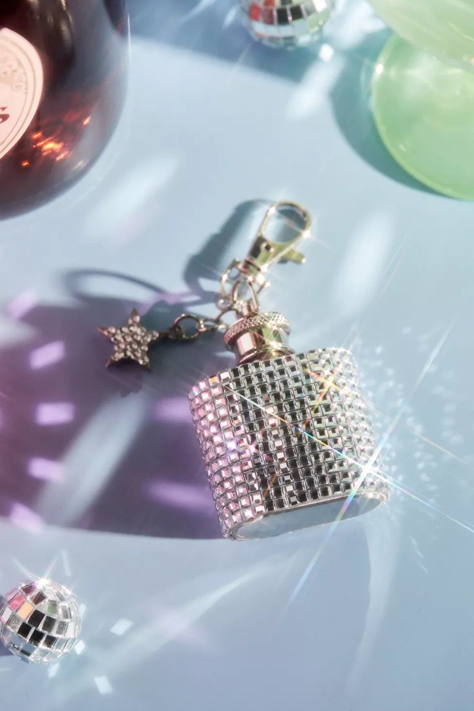 Mini Flask Keychain | Urban Outfitters (US and RoW)