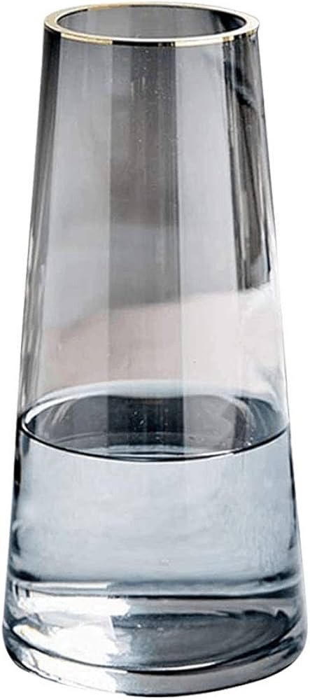 V-Shine Glass Flower Vase,Handicraft Creative Flower Decoration Ornaments,Ins Modern Crystal Clea... | Amazon (US)