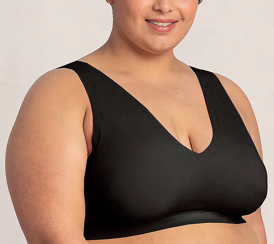 Shapermint Essentials Wireless Pullover BondedBralette | QVC