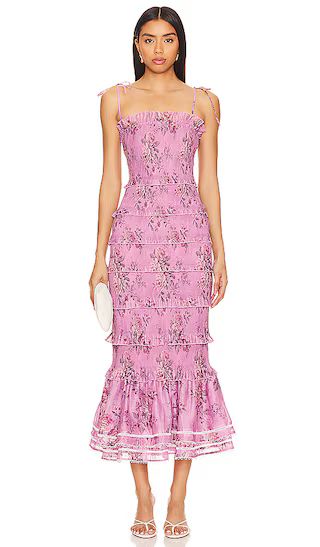 Geranium Dress in Lilac Tapestry Rose | Floral Dress | Preppy Dress | Chroquet Dress #LTKwedding  | Revolve Clothing (Global)