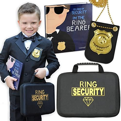 Tickle & Main, Ring Bearer Gift Set – Includes Book, Badge, and Wedding Ring Security Briefcase... | Amazon (US)
