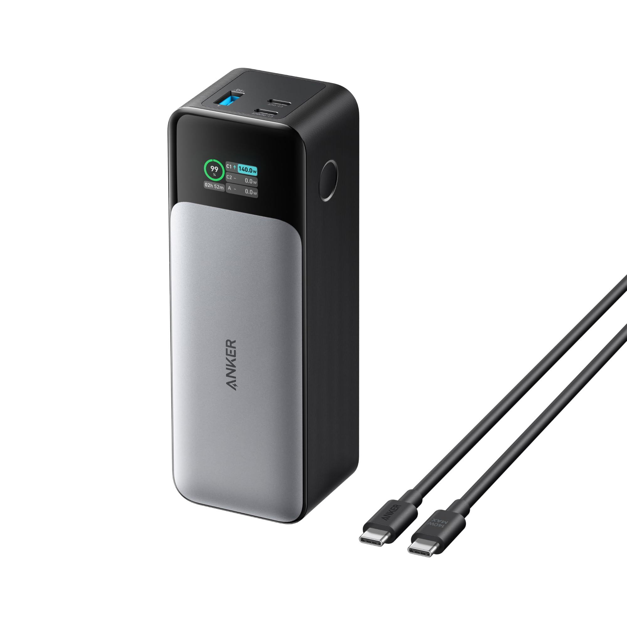 Anker 737 Power Bank, 24,000mAh 3-Port Laptop Portable Charger with 140W Fast Charging, Smart Dis... | Amazon (US)