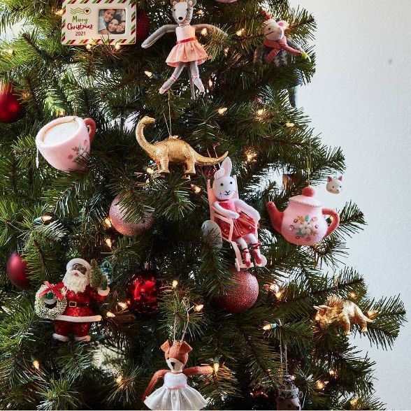 Rabbit Ballerina with Red Dress Christmas Tree Ornament - Wondershop&#8482; | Target