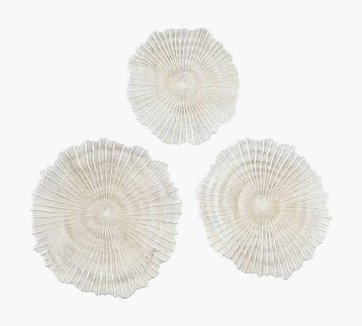 Handmade Ceramic Shell Wall Art - Set of 3 | Pottery Barn (US)