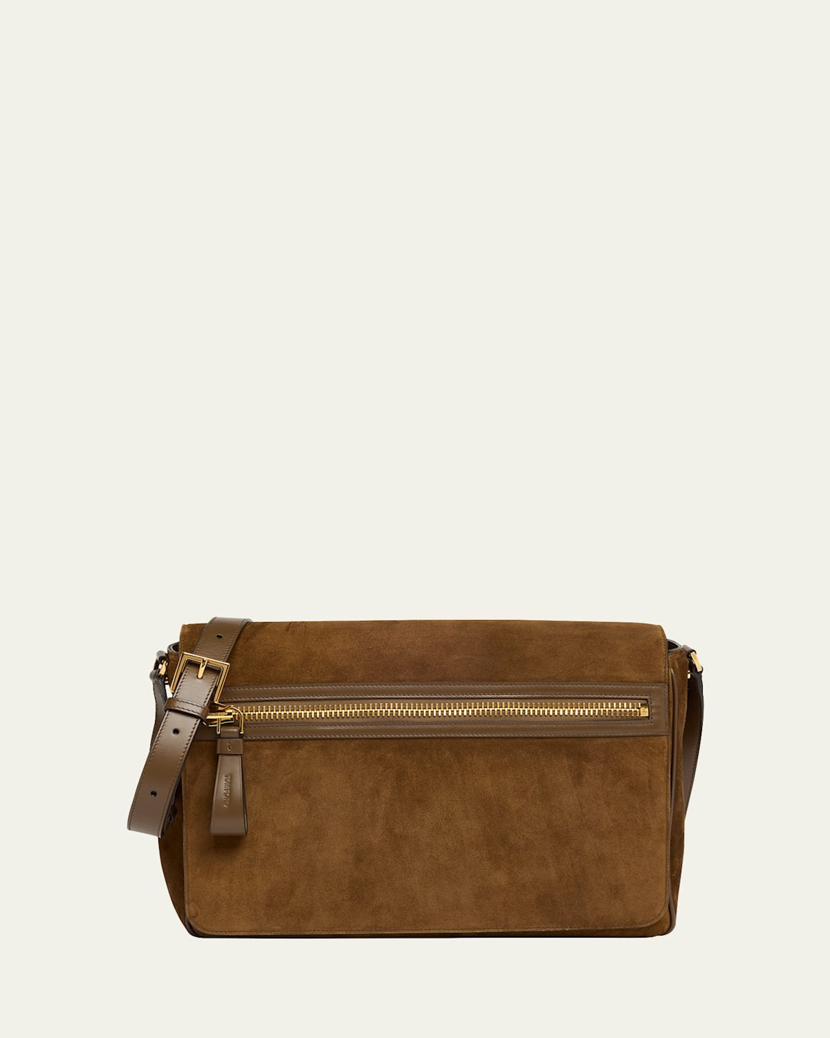 Men's Buckley Suede Large Flap Messenger Bag | Bergdorf Goodman