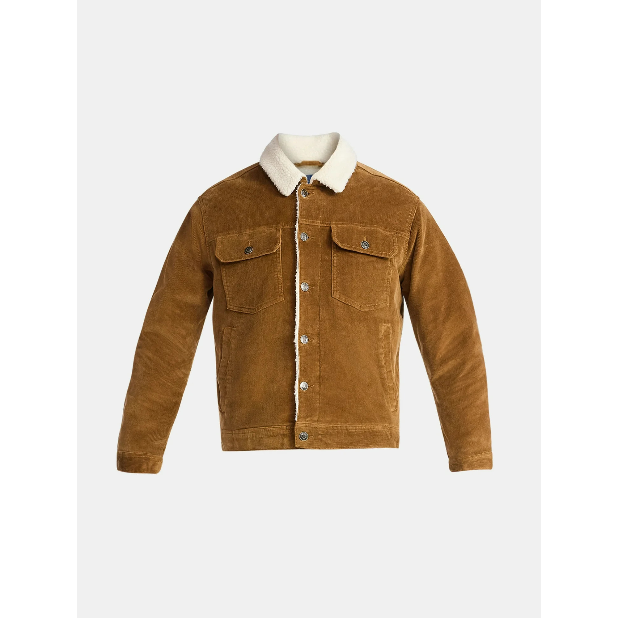 George Men's and Big Men's High Pile Denim Trucker Jacket, Size S-3XL | Walmart (US)