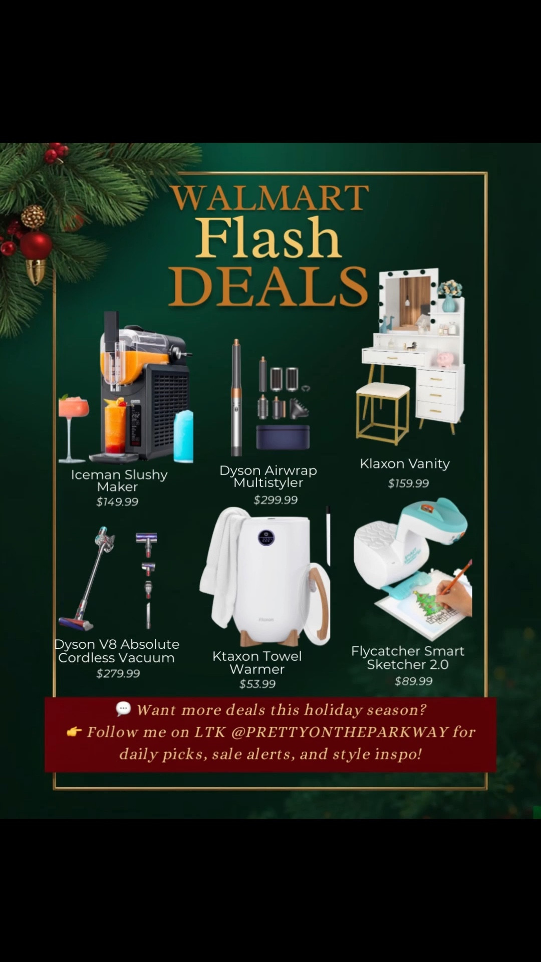 Struggling with holiday shopping? I’ve got you covered with gifts for everyone thanks to Walmart Flash Deals! 🎁✨ Score major savings on must-have gifts like the Dyson V8 Absolute cordless vacuum, Flycatcher Smart Sketcher 2.0, and the Iceman Slushy Maker. These are perfect last-minute Christmas gifts and top toys and home finds everyone will love. Flash deals sell out fast, so don’t wait! Follow me on LTK and shop all of my curated holiday gift guides for even more gift ideas. 🛒💙

#LTKGiftGuide #LTKHoliday #LTKSaleAlert
