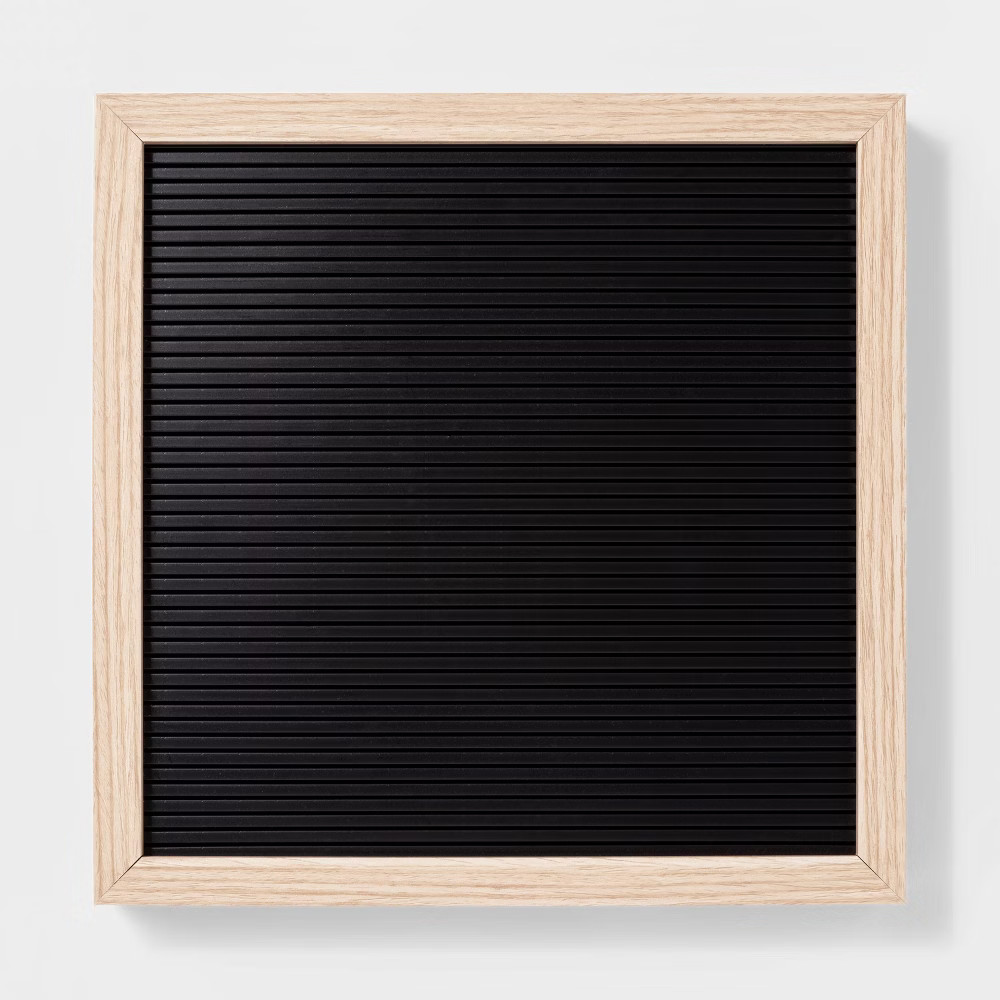 12""x 12"" Letterboard Black - Room Essentials | Target
