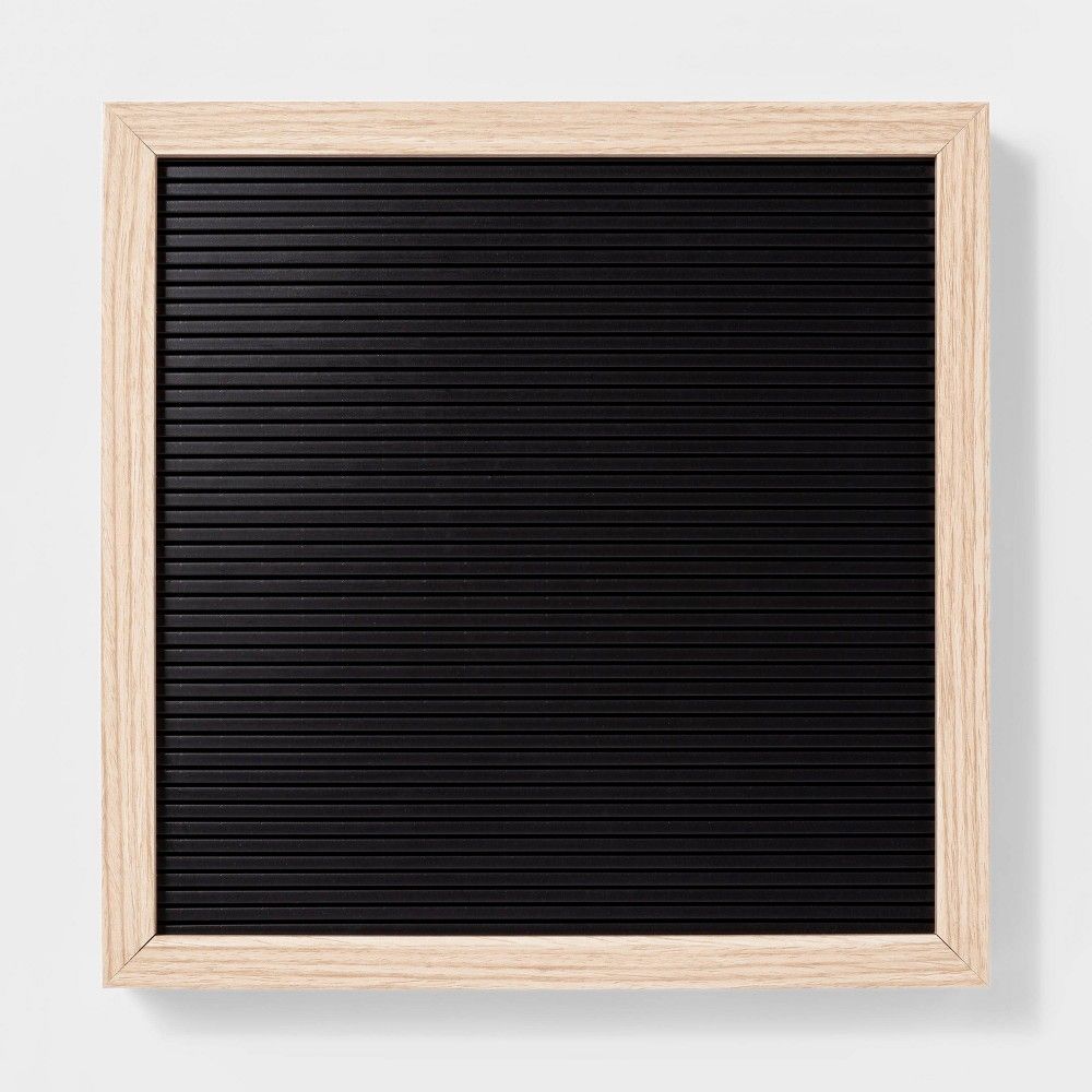 12""x 12"" Letterboard Black - Room Essentials | Target