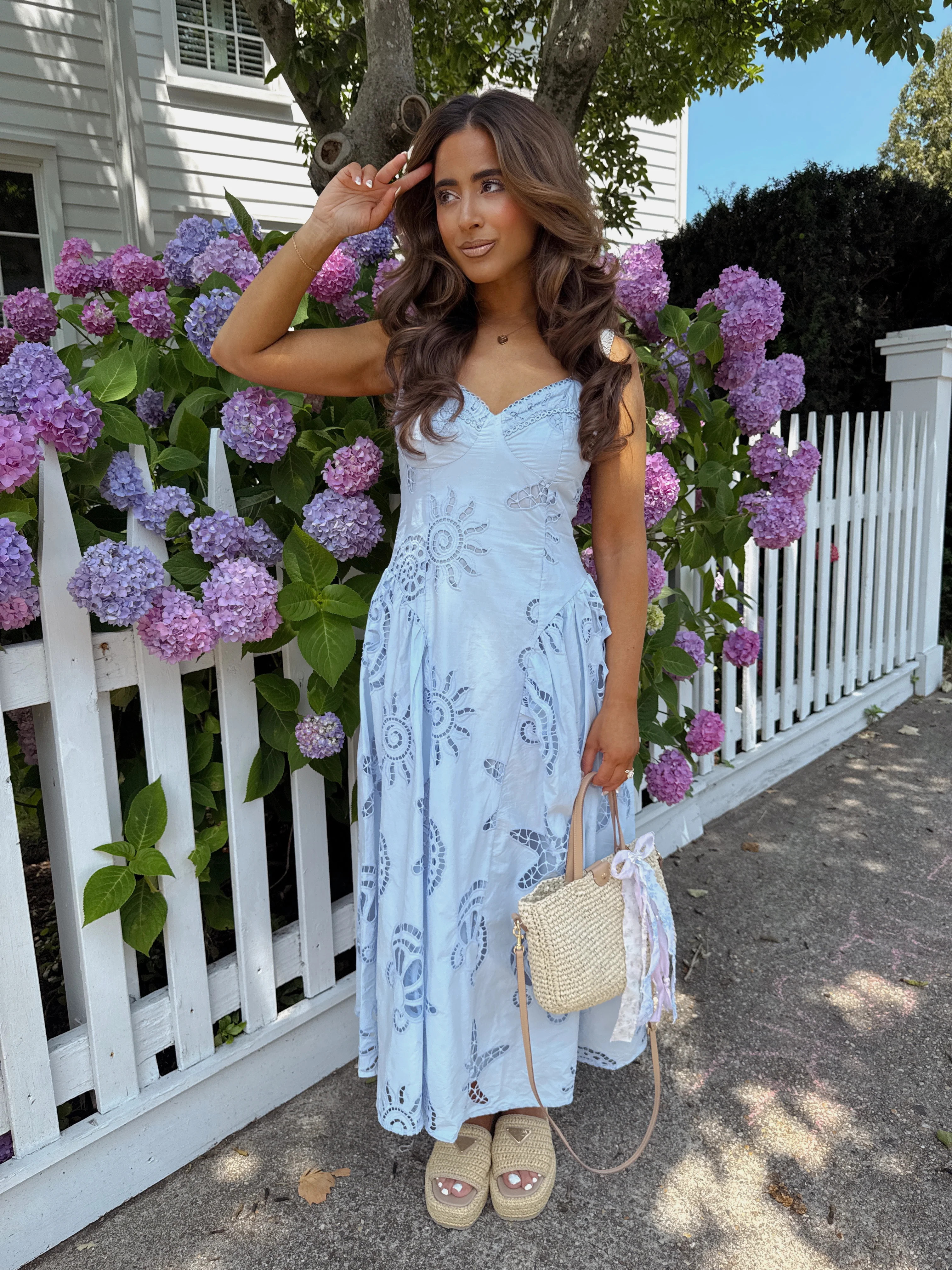 Shells & Eyelet Midi Dress | Shop Your Darling Style