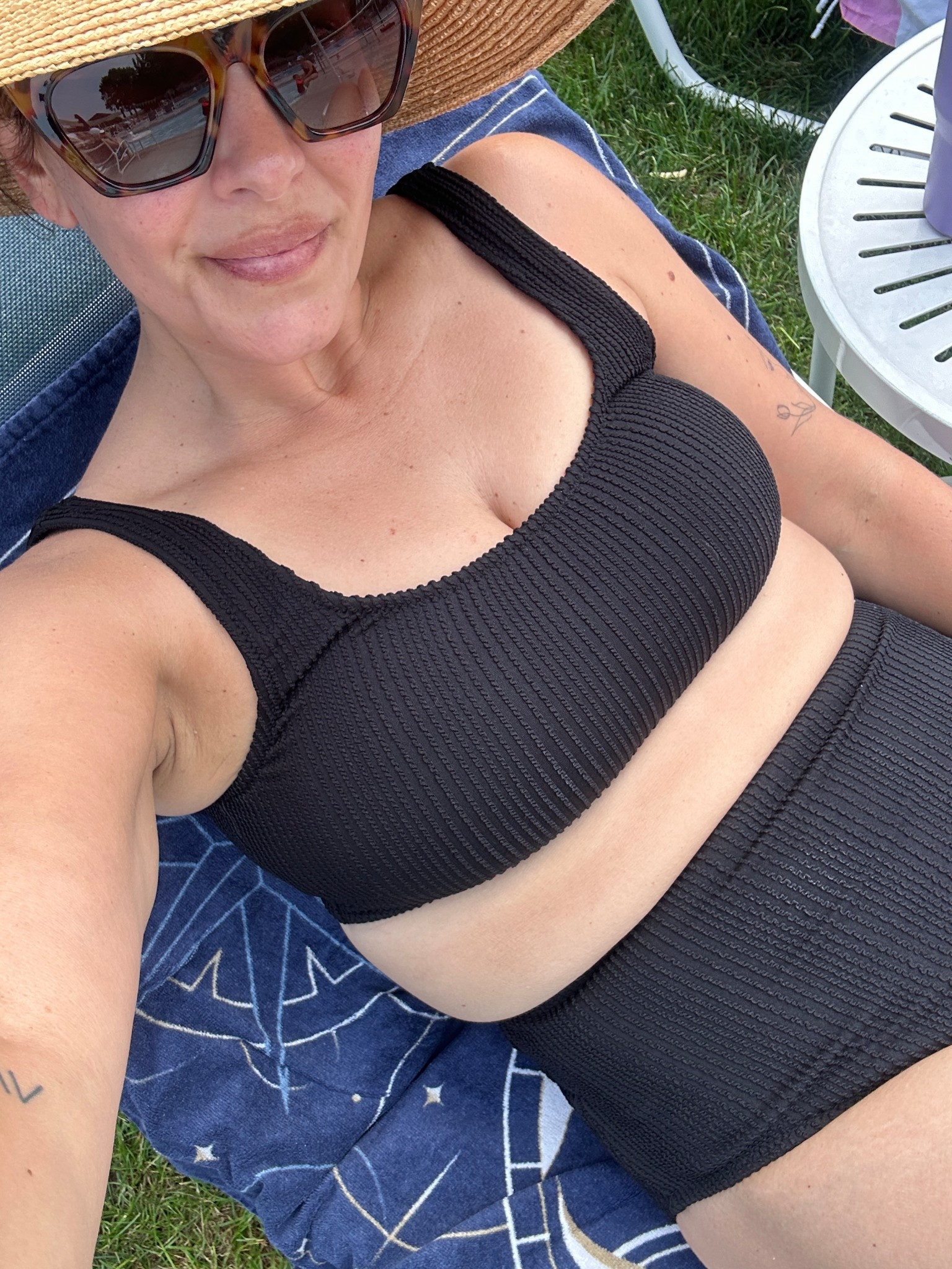 This suit is 50% off! Medium in both 

#LTKMidsize #LTKSwim #LTKOver40