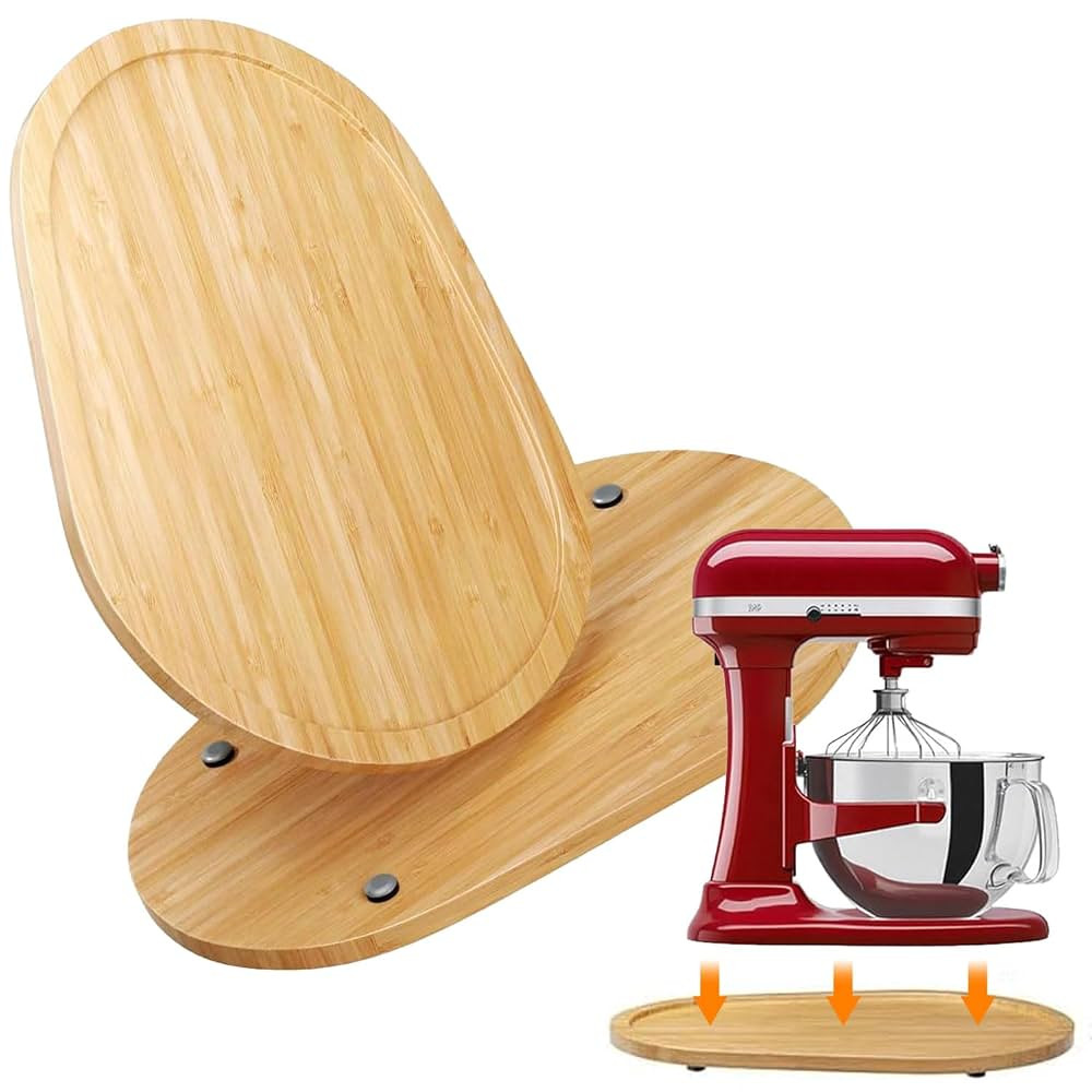 Vikarland Bamboo Mixer Slider for KitchenAid 5-8 Qt Bowl Lift Stand Mixer Moving Tray Slide Mat f... | Amazon (CA)