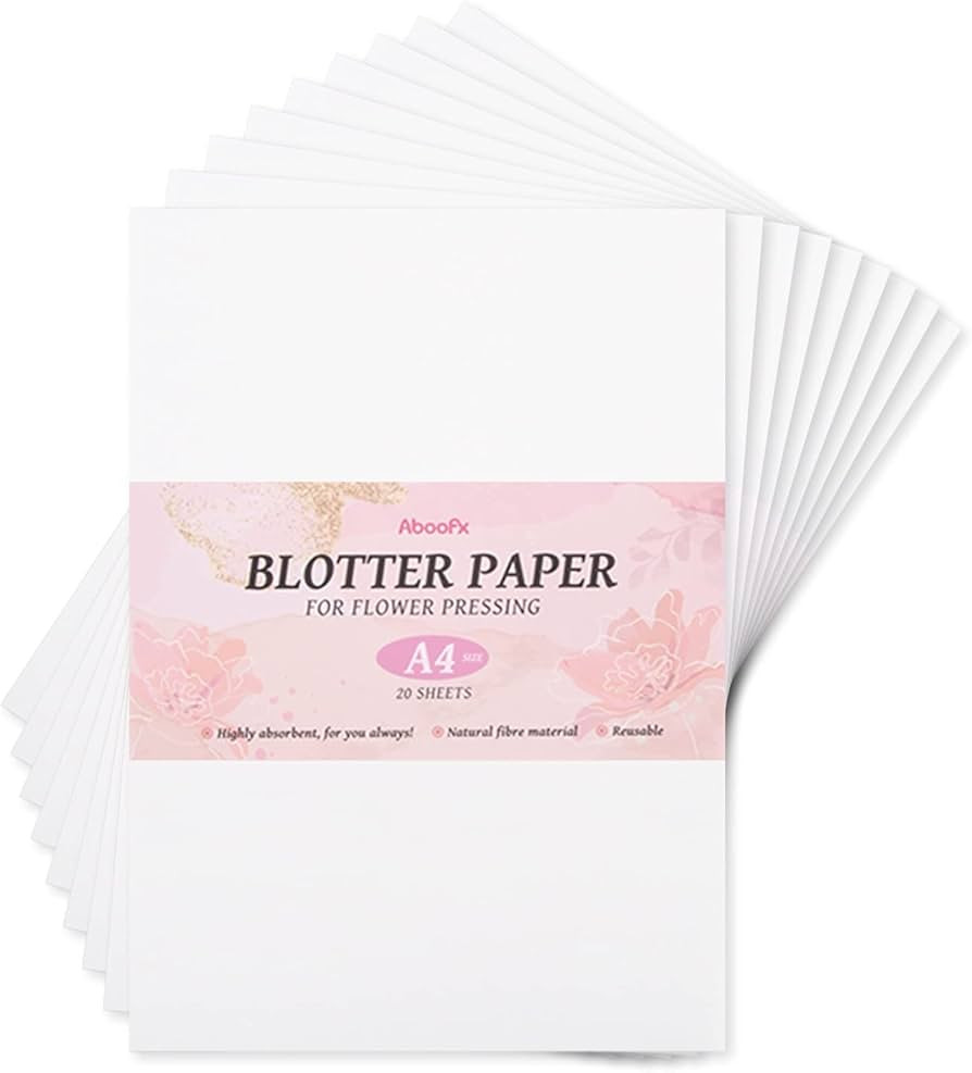 Aboofx 20 Sheets Blotting Paper for Flower Press, Large A4 Highly Absorbent and Reusable Blotter ... | Amazon (US)