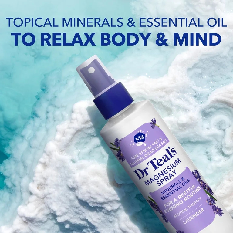 Dr Teal's Soothe & Sleep Magnesium Spray with Lavender Essential Oil, 8 fl oz | Walmart (US)