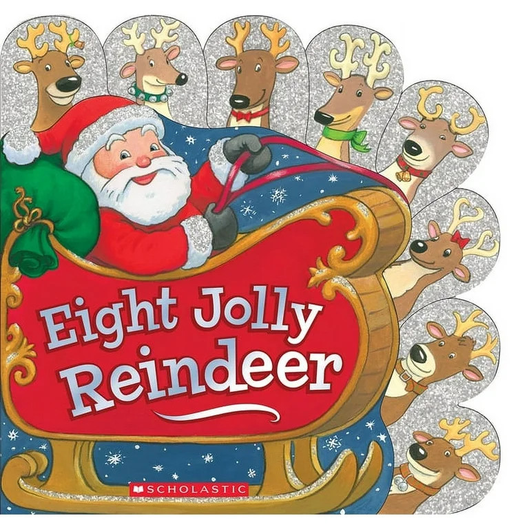 Eight Jolly Reindeer, (Libro de Cartón) | Walmart (US)