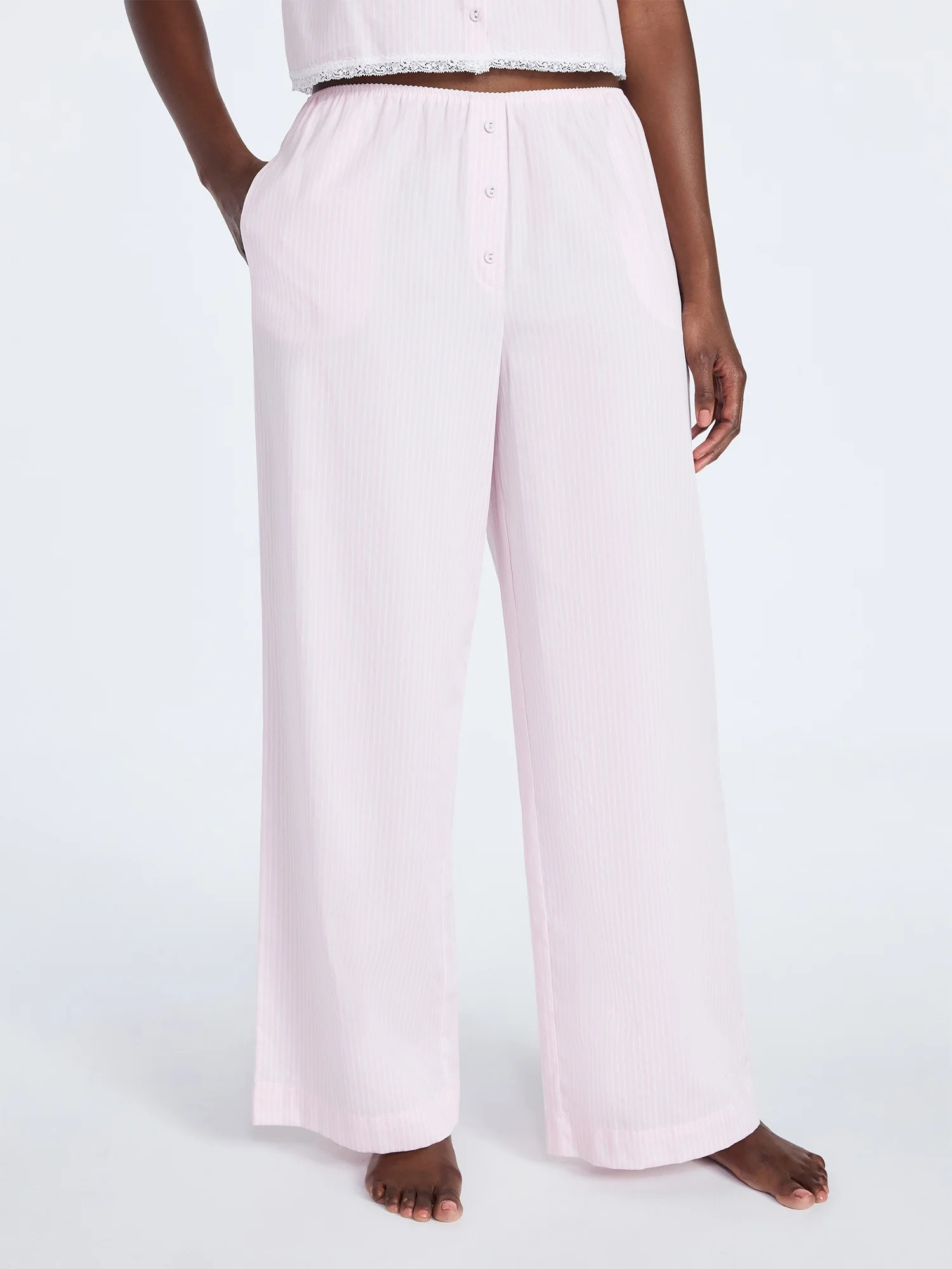 Joyspun Women's Poplin Sleep Pants, 31'' Inseam, Sizes XS-3X | Walmart (US)