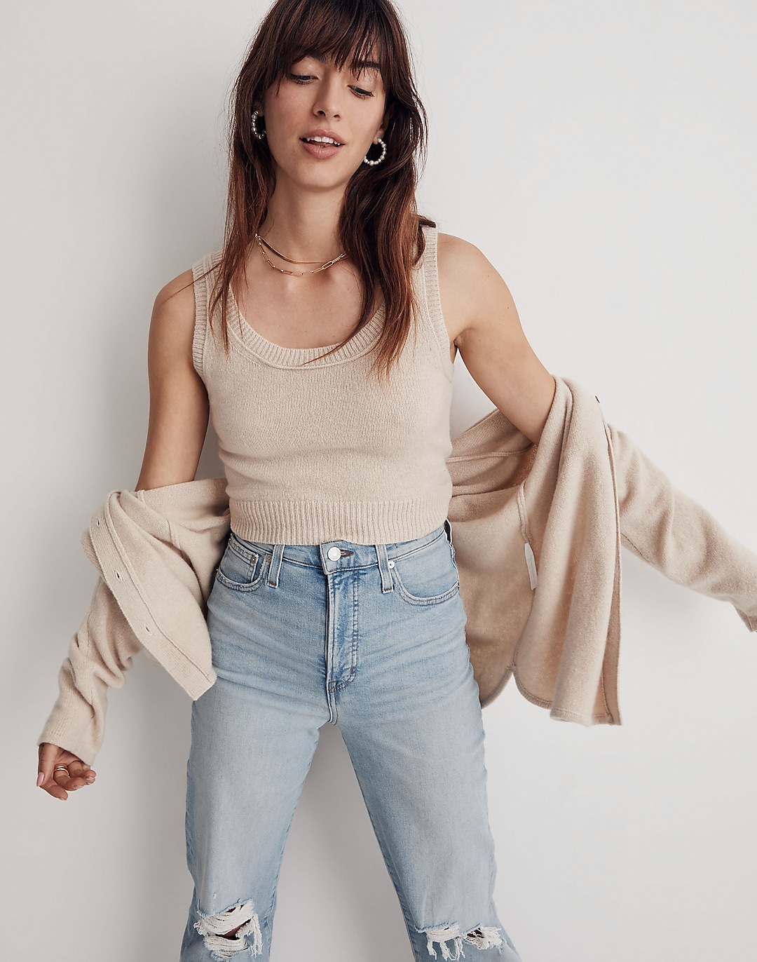 Madewell x Donni (Re)sourced Cashmere-Merino Sweater Tank | Madewell