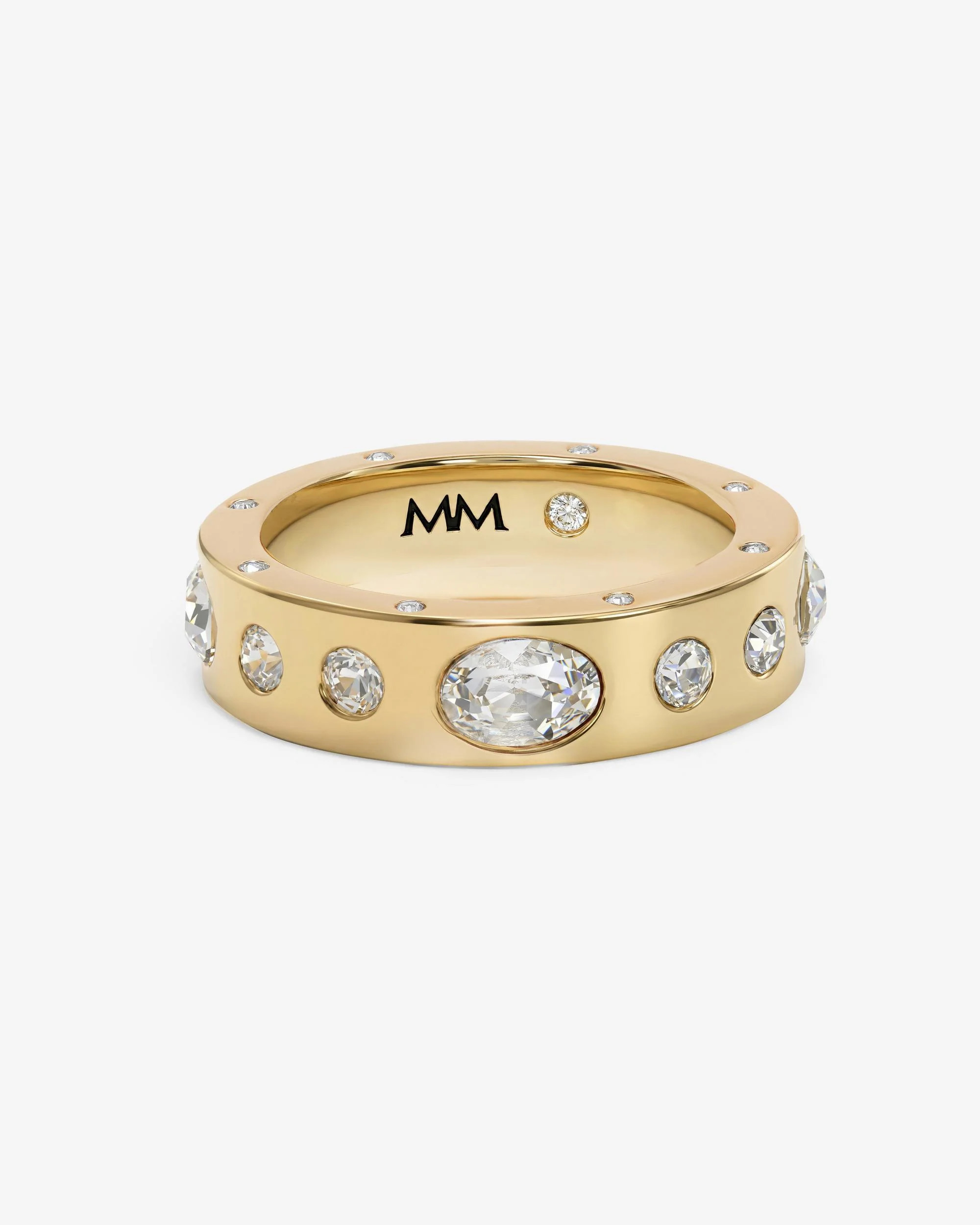 Ashley Sunset Ring - Gold|White Diamondettes | Melinda Maria Jewelry