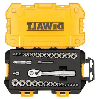 DEWALT 1/4 in. and 3/8 in. Drive Socket Set (34-Piece) DWMT73804 - The Home Depot | The Home Depot