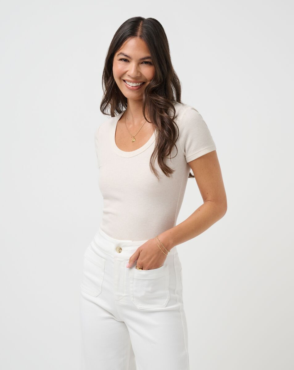 CLOUD RIB SHORT SLEEVE TOP | TravisMathew