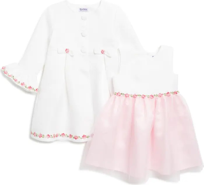 Kids' Brocade Coat & Dress Set | Nordstrom Rack