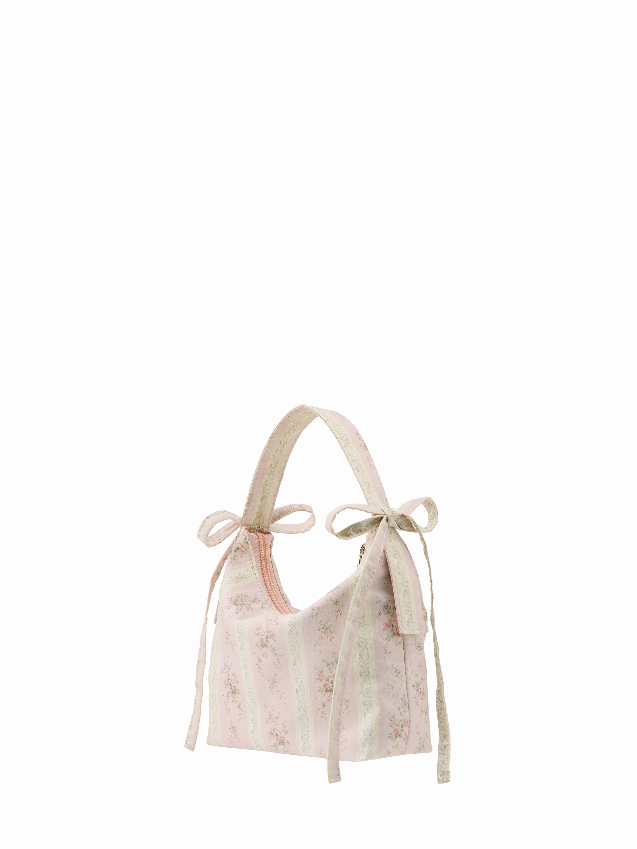 Woven Fabric BOWKNOT & FLORAL HANDBAG For Date | Cider