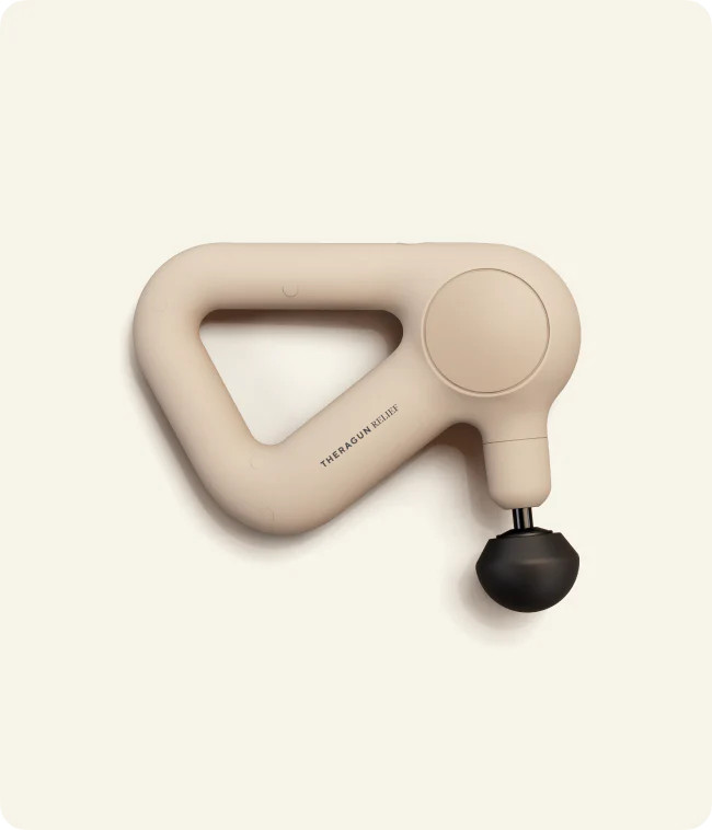 Theragun Relief (Sand) | Comfortable Percussion Massage for Aches & Pains | Theragun