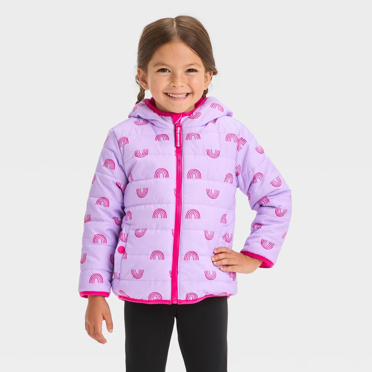 Toddler Reversible Cozy Puffer Jacket - Cat & Jack™ | Target