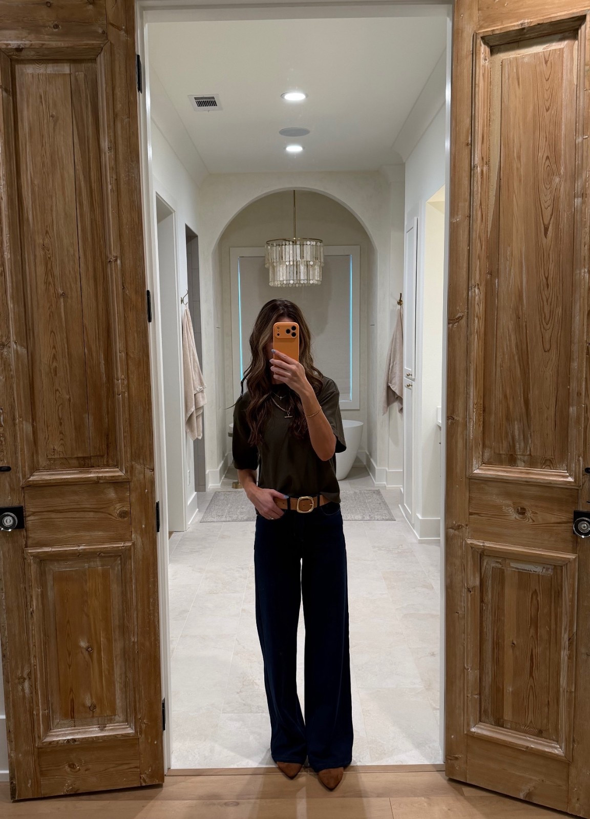 Casual work outfit! Sweatpants jeans are from Style Your Senses! The rest is #target! 

#LTKootd #LTKmomlife #LTKdayinmylife