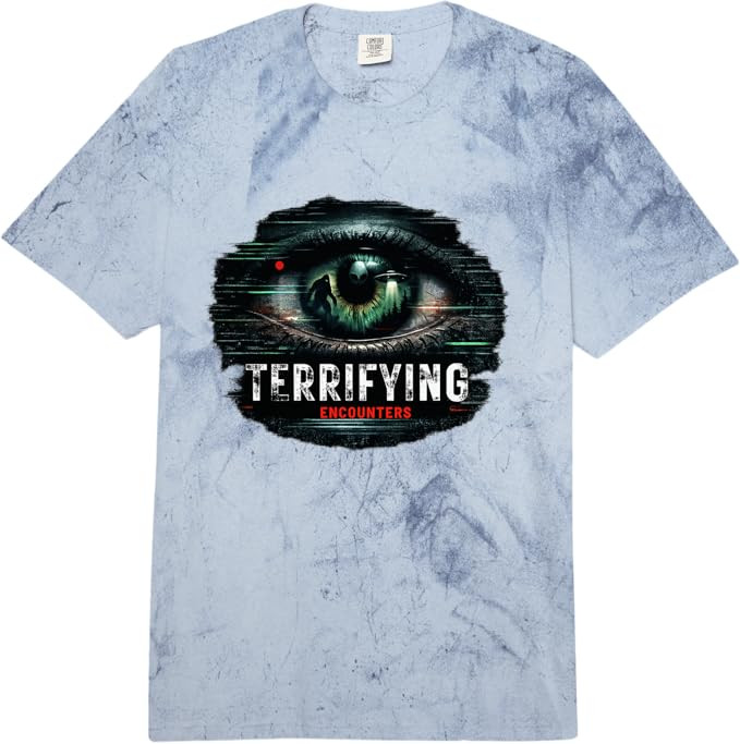 Terrifying Encounters Paranormal Horror Mystery Graphic Comfort Colors Adult Heavyweight T-Shirt | Amazon (US)