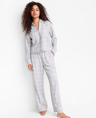 Women's Flannel Pajama Set, Macy's Exclusive | Macy's