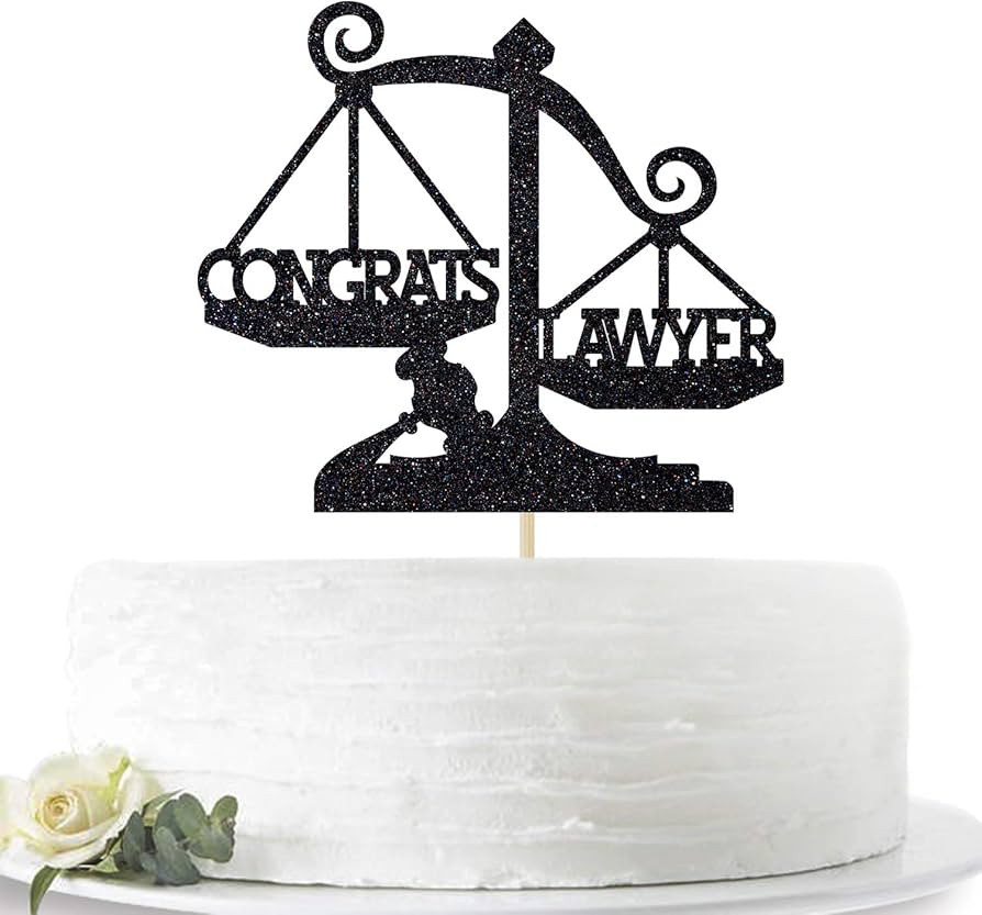 Congrats Lawyer Cake Topper - Born to Argue/Passed th Bar Cake Topper - 2024 Law School/College J... | Amazon (US)