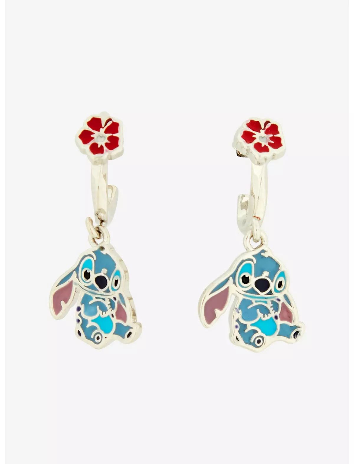 Disney Lilo & Stitch Hibiscus Dangling Earrings | BoxLunch