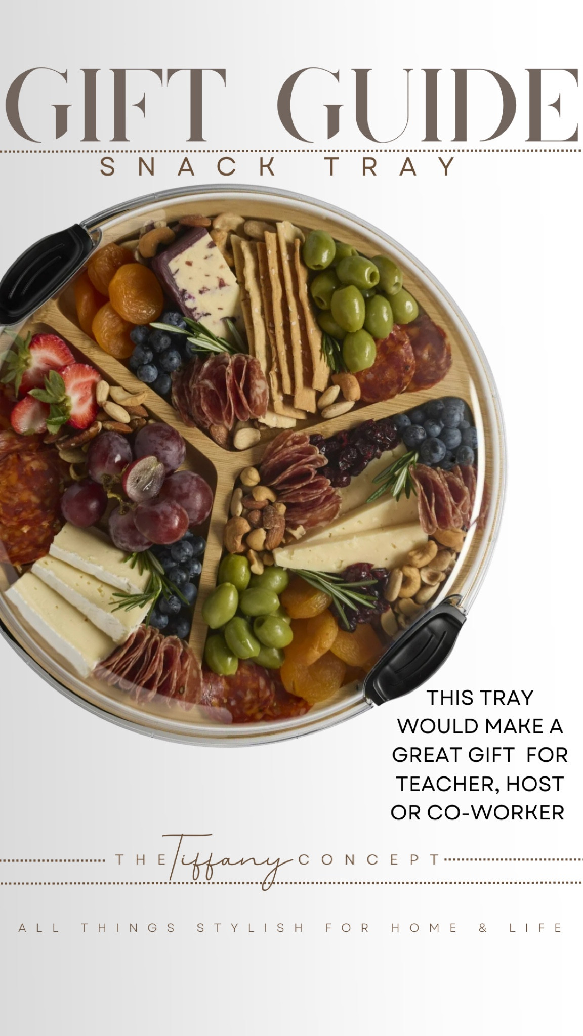 I am obsessed that this charcuterie has a lid and compartments to help keep your food where you put it. This is great if you are hosting and prep you board early or if you are bringing a board to a friends! Keep if your board protected! [this would also be a great host gift!]

#LTKHoliday #LTKGiftGuide #LTKParties