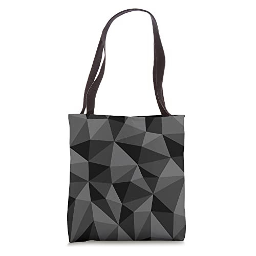 Geometric Shapes - Black and Grey Tote Bag | Amazon (US)