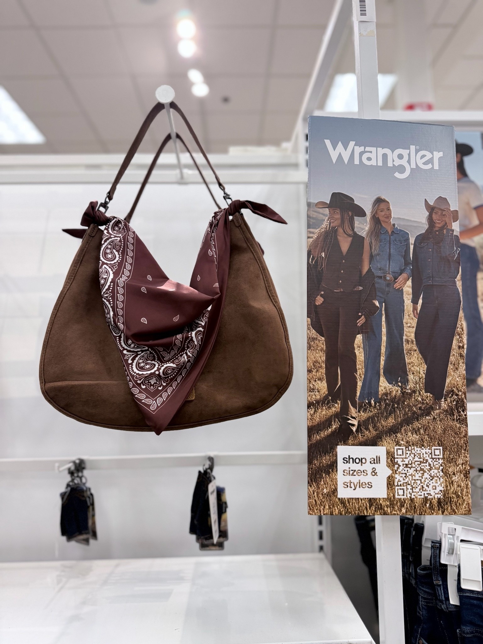 Suede bag and scarf only $40