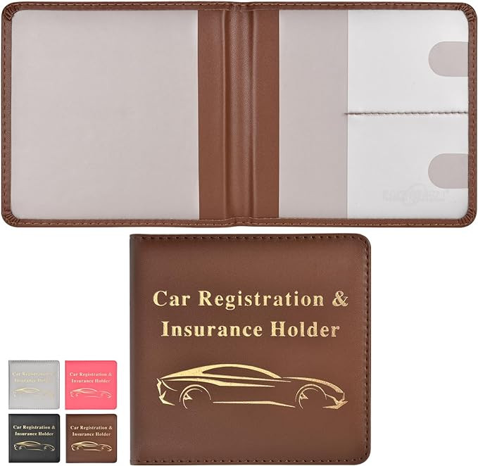 Cacturism Car Registration and Insurance Holder, Vehicle Glove Box Car Organizer Men Women Wallet... | Amazon (US)