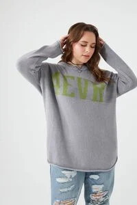 Plus Size 4EVR Graphic Cutout Sweater | Forever 21 (US)